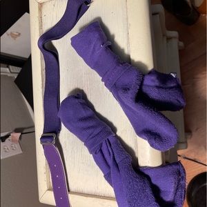 Baseball socks and belt